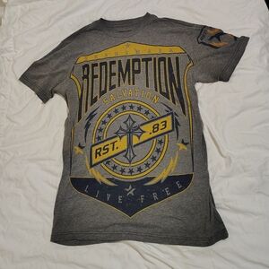 Redemption Gray Graphic Tee for Men